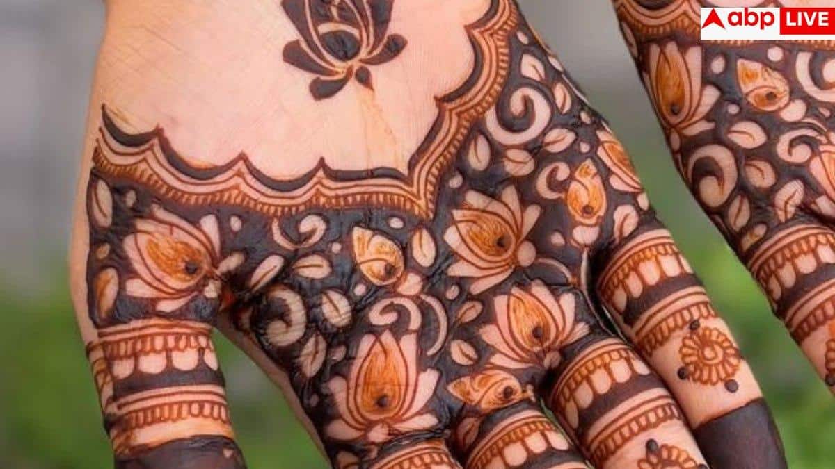 How should mehndi be applied during Navratri? Mother becomes happy with these 9 designs 5 Navratri Mehndi Designs: How should Mehndi be applied during Navratri? Mother becomes happy with these 9 designs