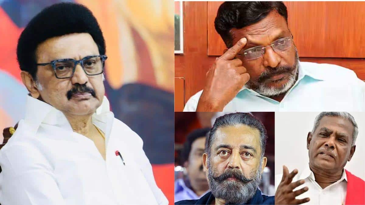 DMK alliance seat allocation : முரண்டு பிடிக்கும் விசிக, ம.கம்யூ, மநீம.! கூட்டணிக்குள் நடப்பது என்ன.? லாஸ்ட் சான்ஸ் கொடுத்த ஸ்டாலின்