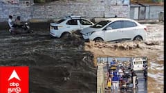 மதுரையில் கனமழை: வைகை வடகரை சாலையில் முழங்கால் அளவு தேங்கிய நீரில் சிக்கிய வாகன ஓட்டிகள்!