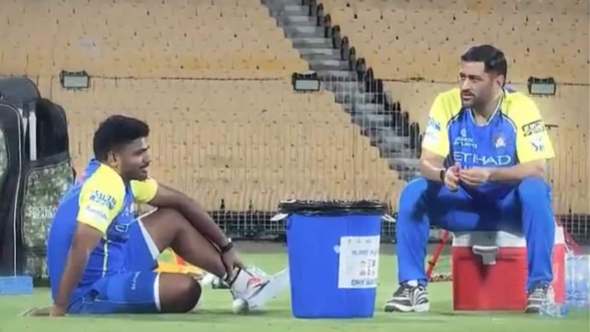 MS Dhoni Sanju Samson Video Sparks Viral CSK Training Alert