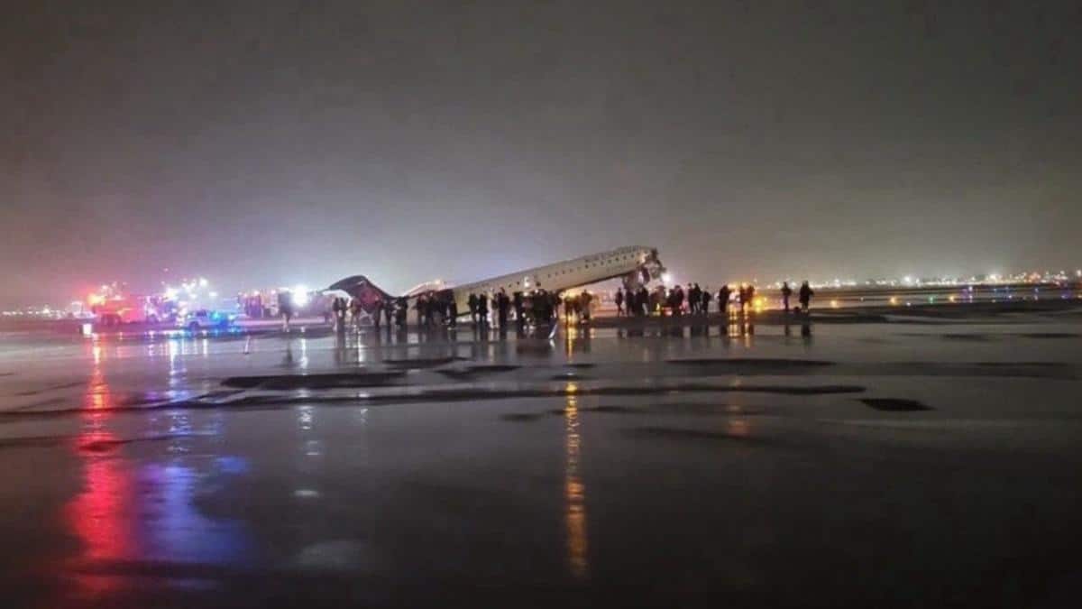 Air Canada Express Plane Collides With Ground Vehicle At New York Airport, Several Injured