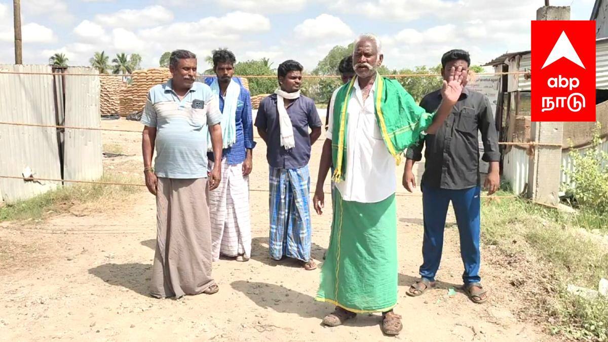 மழையில் தப்பி நெற்பயிர்கள், அதிகாரிகளால் பாழாகும் அவலம்... தீடீரென மூடப்பட்ட கொள்முதல் நிலையங்களால் விவசாயிகள் வேதனை...
