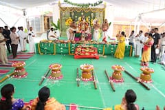 ఒంటిమిట్టలో  శ్రీ సీతారాముల కళ్యాణోత్సవానికి శుభారంభం! పసుపు దంచే వేడుక చూసిన వారి జన్మధన్యం!