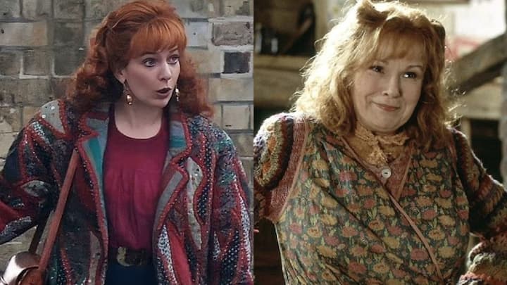 The warm and caring Molly Weasley was portrayed by Julie Walters in the films. In the upcoming series, Katherine Parkinson will step into the role, offering a fresh interpretation of the beloved matriarch. (Image Source: Twitter/@TheDailyHPotter, @HPNews_Germany)