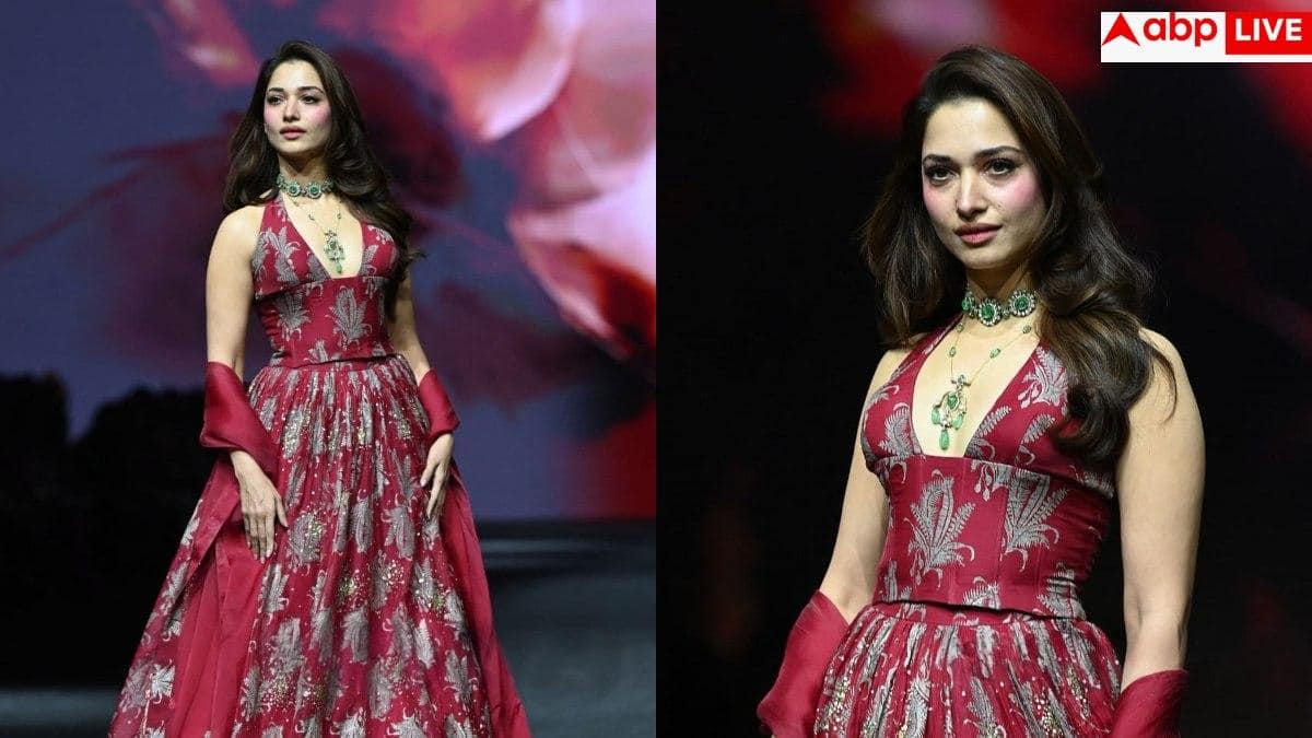 Lakme Fashion Week: लाल लहंगे में लाल परी बन तमन्ना भाटिया ने ढाया कहर, रैंप पर उतरते ही थम गईं सबकी नजरें!