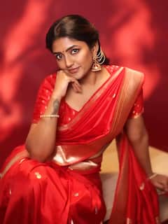 Eesha rebba pics: સાઉથ એક્ટ્રેસ ઈશા રબ્બાએ રેડ સાડીમાં કરાવ્યું  ફોટોશૂટ, જુઓ તસવીરો