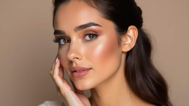 Focus on Minimal Makeup Glow: Summer beauty is all about enhancing your natural features. A dewy base, soft tinted lips, and a hint of highlighter can create a fresh, radiant look. Keeping makeup light allows your skin to breathe while still looking polished. It’s the perfect way to complement your effortless summer style. (Image Source: Canva)
