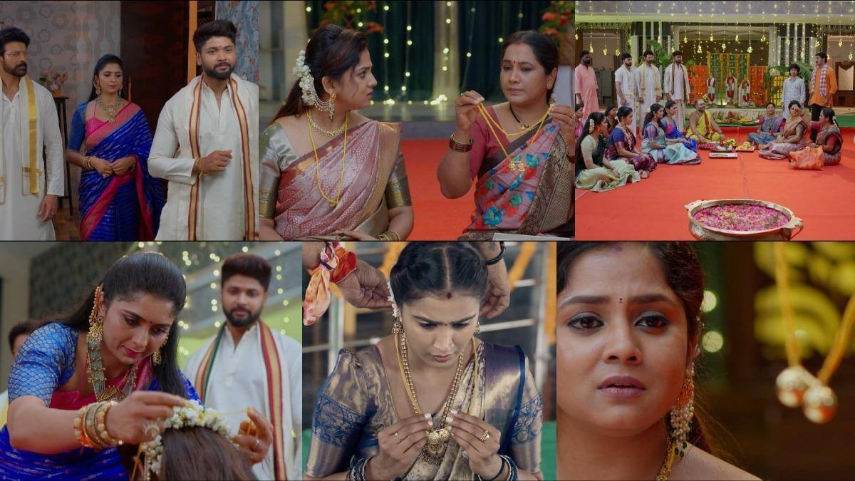 chinni serial today April 2nd: చిన్ని సీరియల్: చిన్ని నల్లపూసల కార్యక్రమంలో ట్విస్ట్! కావేరి సూత్రాలే చిన్నికి ఆశీస్సులా!
