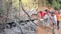 सिंधुदुर्गातील घाटात सिमेंट ट्रक दरीत कोसळला; दुर्दैवी अपघातात बाप-लेकाचा मृत्यू