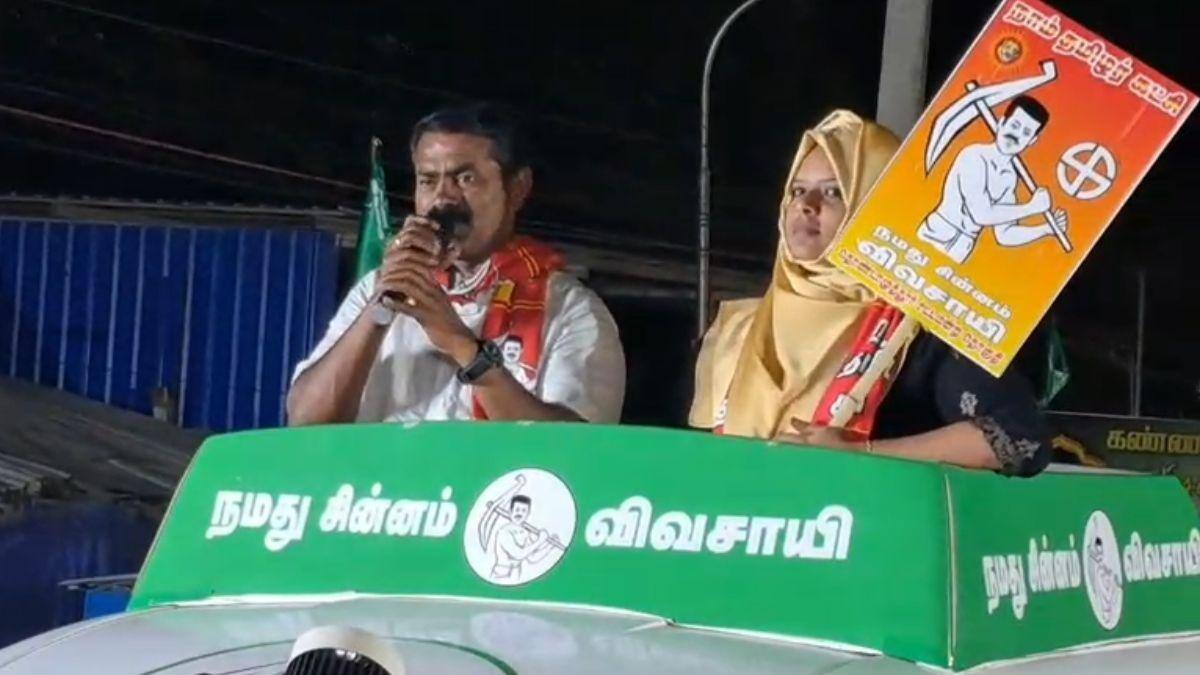 தீப்பிடித்த றுபான்மையினர் விவகாரம்... கோவையில் சீமான் ஆவேசப் பேச்சு...