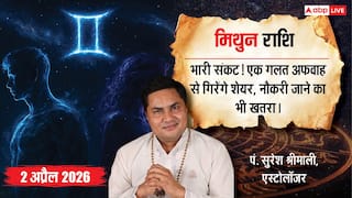 Aaj ka Mithun Rashifal 2 April 2026: मिथुन राशि ग्रहों की विपरीत चाल से बढ़ेगा तनाव, करियर और बिजनेस में विवाद व रुकावट के संकेत
