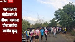 पालघरच्या बोईसरमध्ये भीषण अपघात, दुचाकीवरील नियंत्रण सुटल्यानं दोन जणांचा जागीच मृत्यू