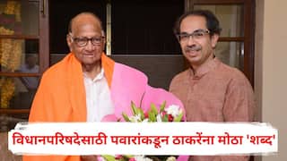 Sharad Pawar and Uddhav Thackeray: विधानपरिषदेसाठी शरद पवारांकडून उद्धव ठाकरेंना मोठा 'शब्द'; म्हणाले, 'जे नाव येईल त्यासाठी आमचं सहकार्य असेल'