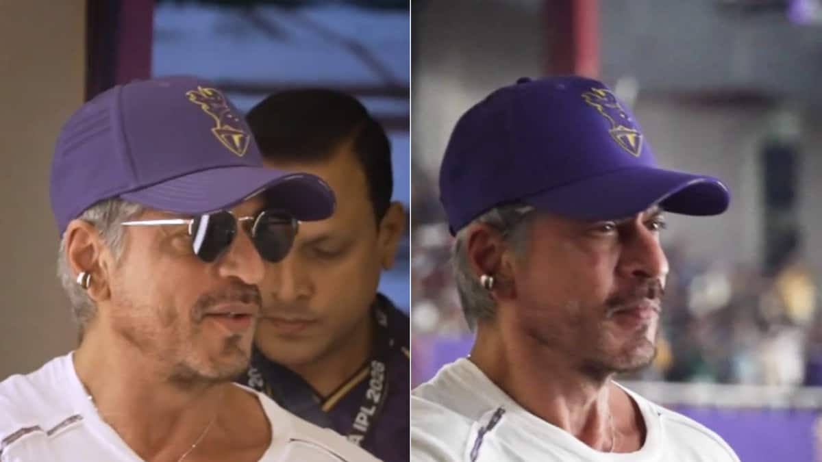 Shah Rukh Khan White Hair Look Viral at KKR vs PBKS