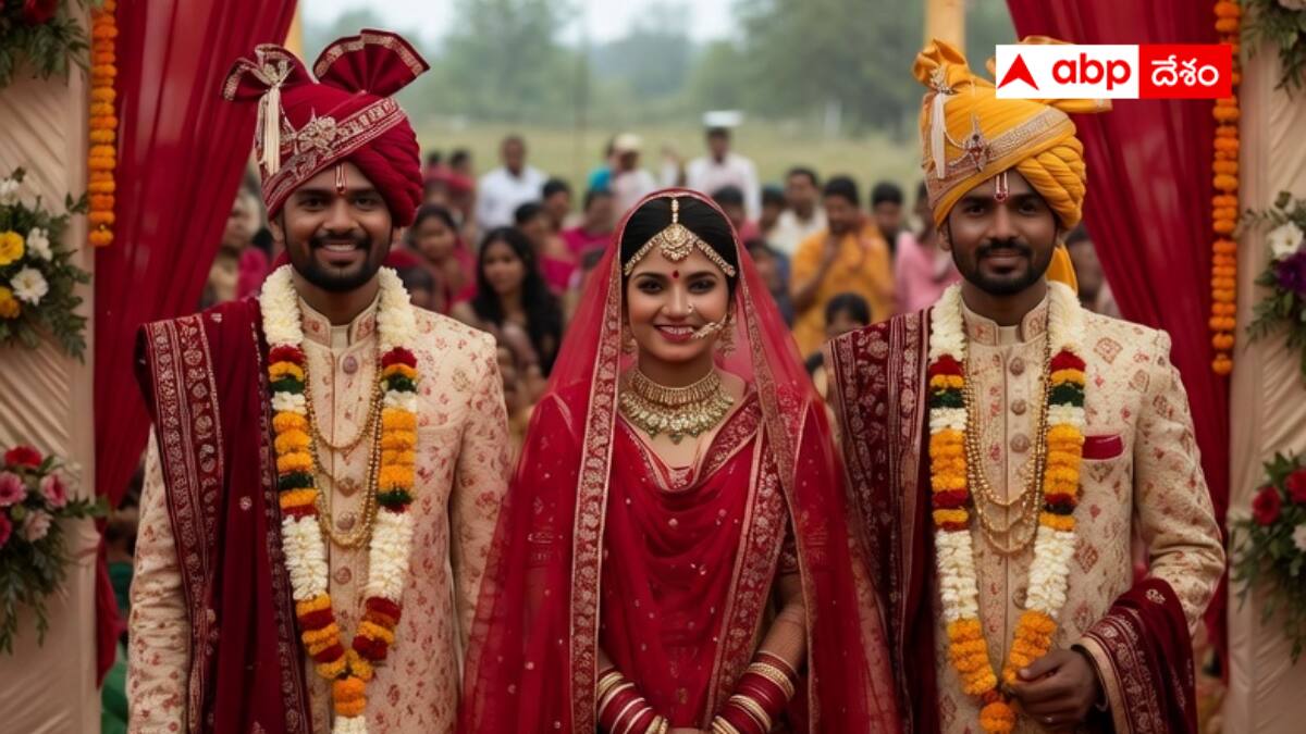 Unusual wedding: ఒక్క పెళ్లికూతురు, ఇద్దరు పెళ్లికొడుకులు - ఇలాంటి పెళ్లిని ఎప్పుడూ చూసి ఉండరు!