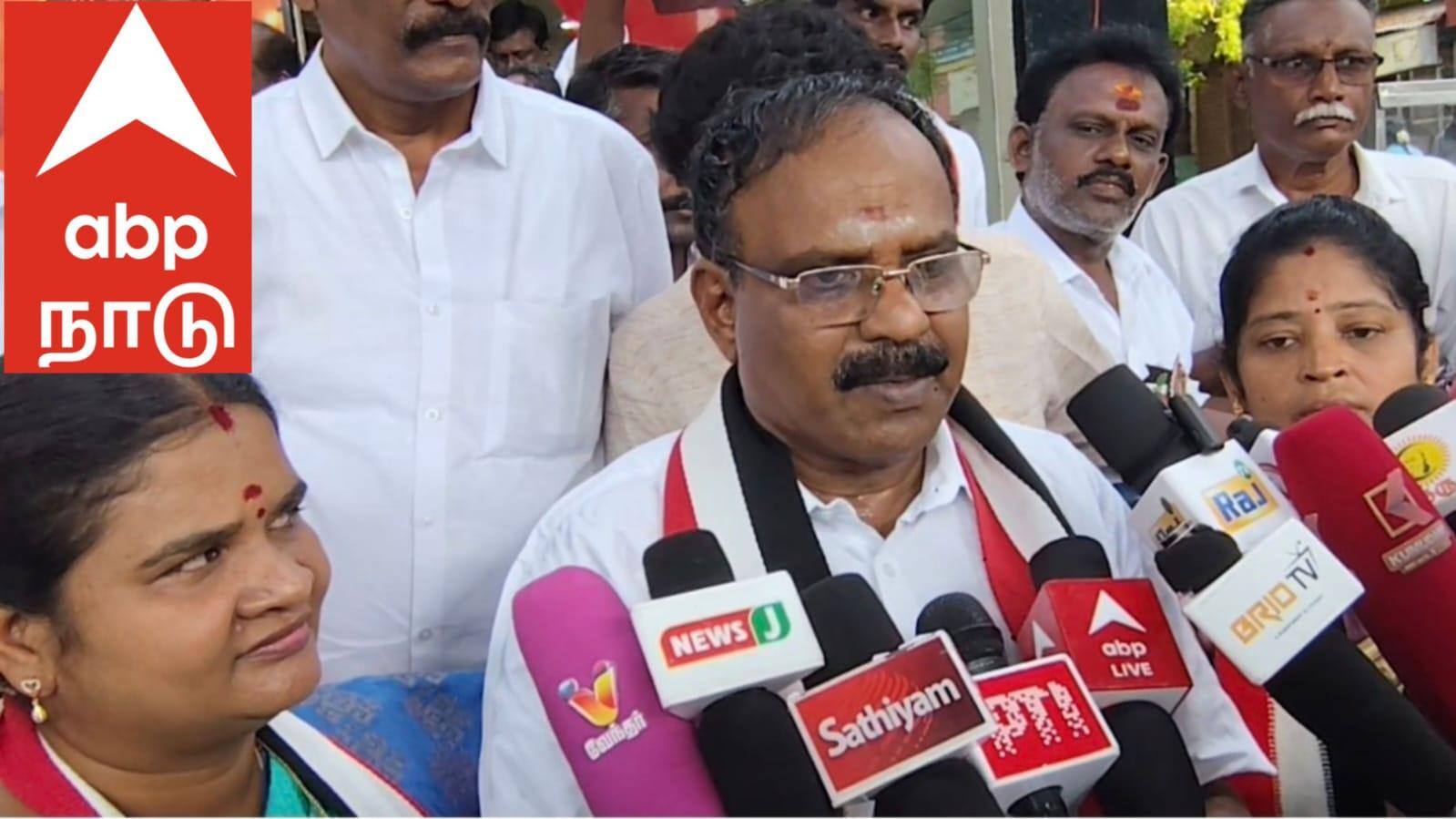 அமைச்சர் மூர்த்தியை கோயிலில் சத்தியம் செய்யச் சொல்லுங்கள்... அதிமுக வேட்பாளர் காரசாரம் !