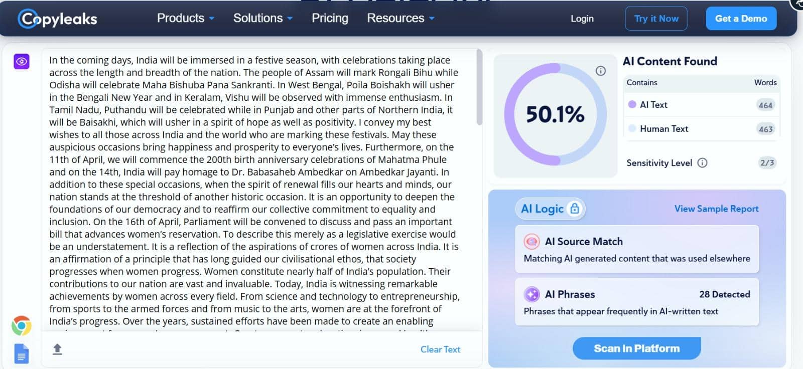 AI Detectors Can't Decide If PM Modi's Op-Ed Is Written By Humans. Therein Lies The Problem
