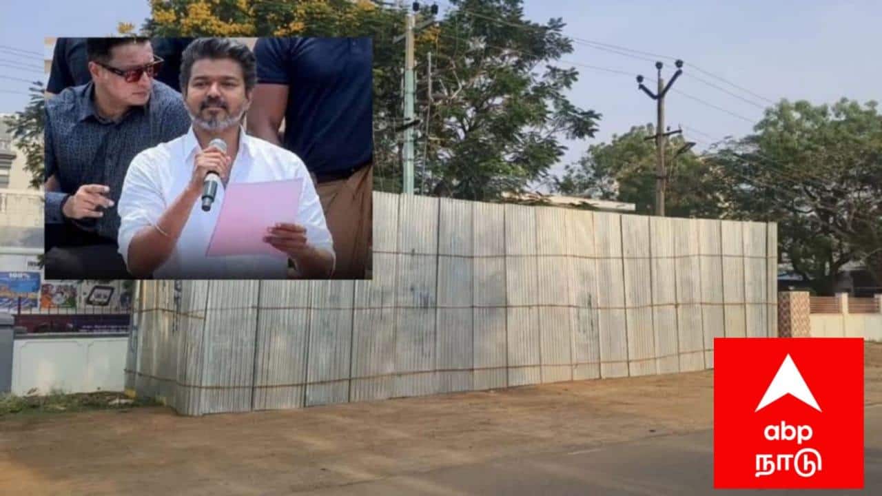 காரைக்குடிக்கு விஜய் வருகை.. டிரான்ஸ்பார்மர், மரங்கள் மீது சுற்றி தகரங்கள் வைத்து அடைக்கும் பணி தீவிரம் !