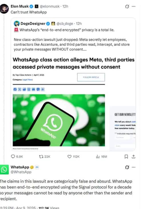 Whatsapp ਤੁਹਾਡੇ ਪ੍ਰਾਈਵੇਟ ਮੈਸੇਜ ਪੜ੍ਹ ਰਿਹਾ, ਅਦਾਲਤ 'ਚ ਹਰਜਾਨੇ ਦੀ ਮੰਗ, CEO ਨੇ ਕਿਹਾ- ਇਤਿਹਾਸ ਦਾ ਸਭ ਤੋਂ ਵੱਡਾ ਫਰਾਡ