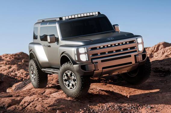 Hyundai Boulder Concept : এবার মহিন্দ্রা থারের জায়গা নেবে হুন্ডাই বোল্ডার ! নজরকাড়া বডি, ডিজাইন দেখলে অবাক হবেন Hyundai Boulder Concept : এবার মহিন্দ্রা থারের জায়গা নেবে হুন্ডাই বোল্ডার ! নজরকাড়া বডি, ডিজাইন দেখলে অবাক হবেন