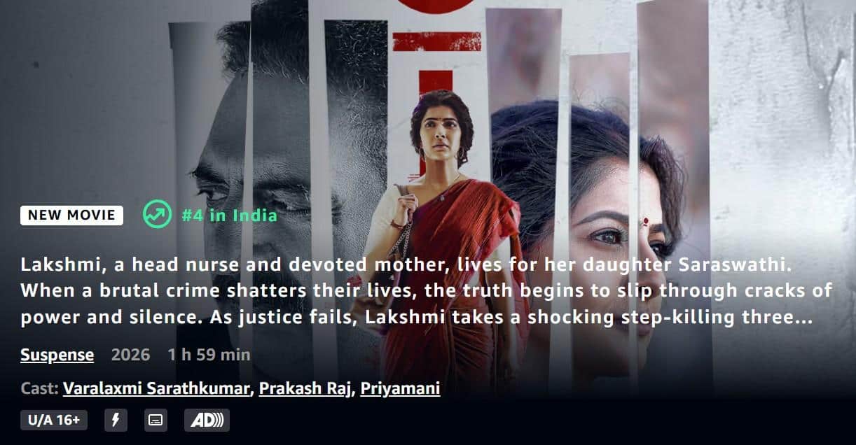 प्राइम वीडियो टॉप 10 ट्रेंडिंग, OTT पर आते ही नंबर-1 बनी 100 करोड़ी फ्लॉप फिल्म, लिस्ट में और क्या?