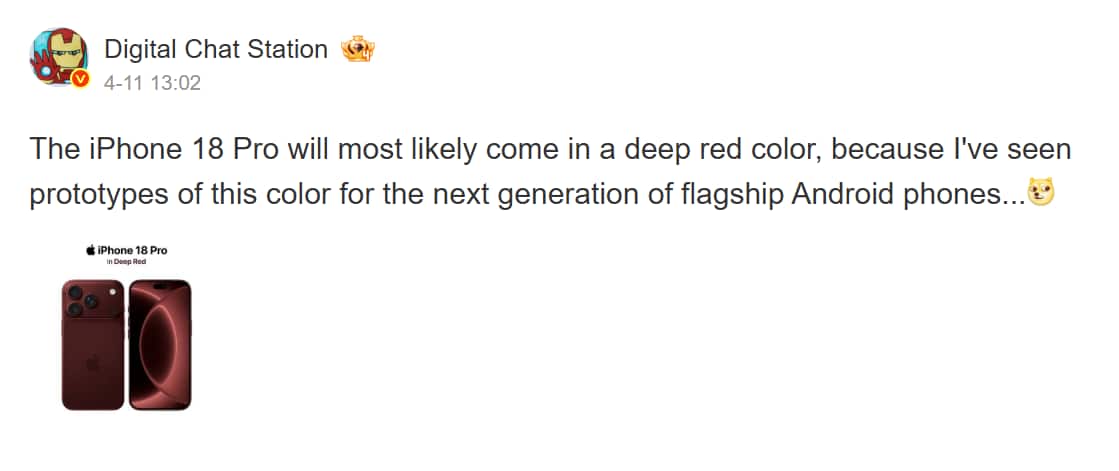 iPhone 18 Pro Is Not Out Yet But Its Colour Is Already All Over Android Phones