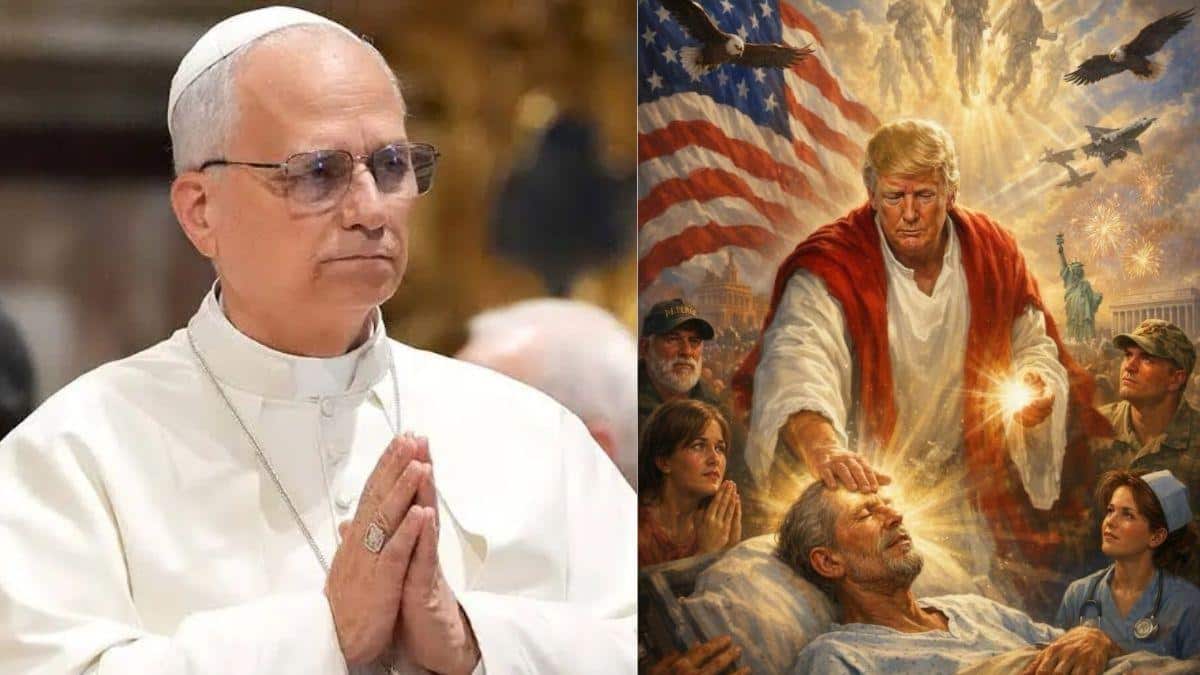 Trump Vs Pope Leo: இது உங்களுக்கே ஓவரா தெரியல.! ஏசு போல் சித்தரித்து புகைப்படம்; போப் லியோவையும் வெளுத்த ட்ரம்ப்