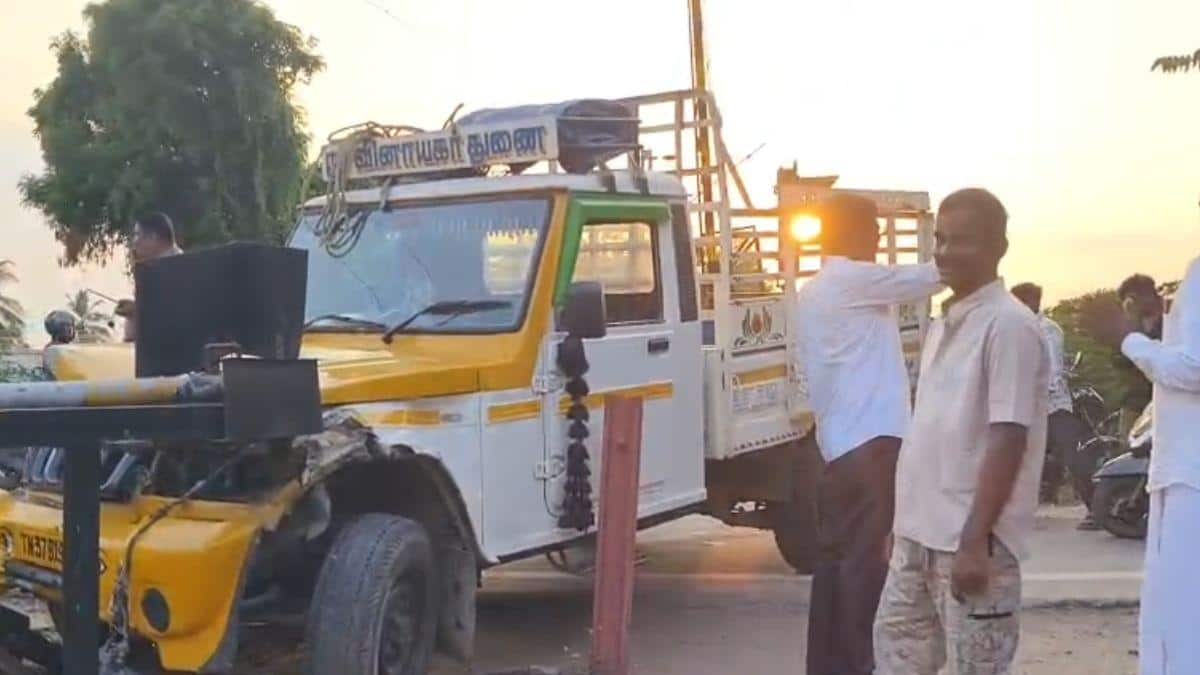 மின்னல் வேகத்தில் ஓடி விபத்து... செல்போன் வீடியோ வைரல்...