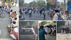 उत्तर प्रदेशात पगारवाढीसाठी सहा कंपन्यातील कामगारांचा एकाचवेळी उद्रेक; पोलिसांची वाहने उलथवून टाकली, कंपनीवर तुफान दगडफेक, महिला कर्मचारी सुद्धा रस्त्यावर