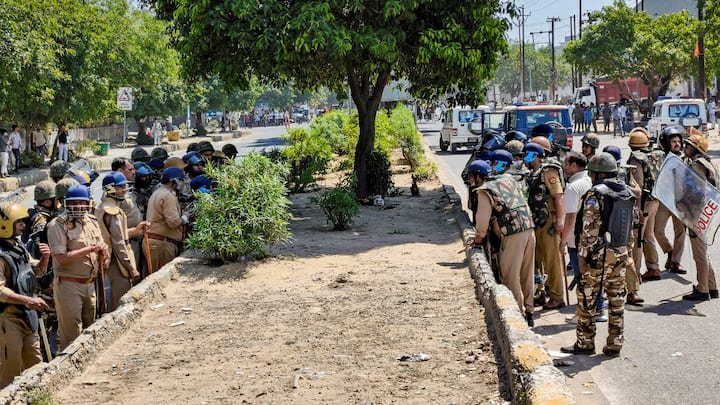 Police deployed heavy security at key locations and used tear gas shells to disperse crowds and bring the situation under control.