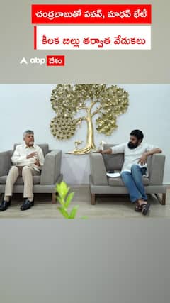 చంద్రబాబుతో పవన్, మాధవ్ భేటీ కీలక బిల్లు తర్వాత వేడుకలు