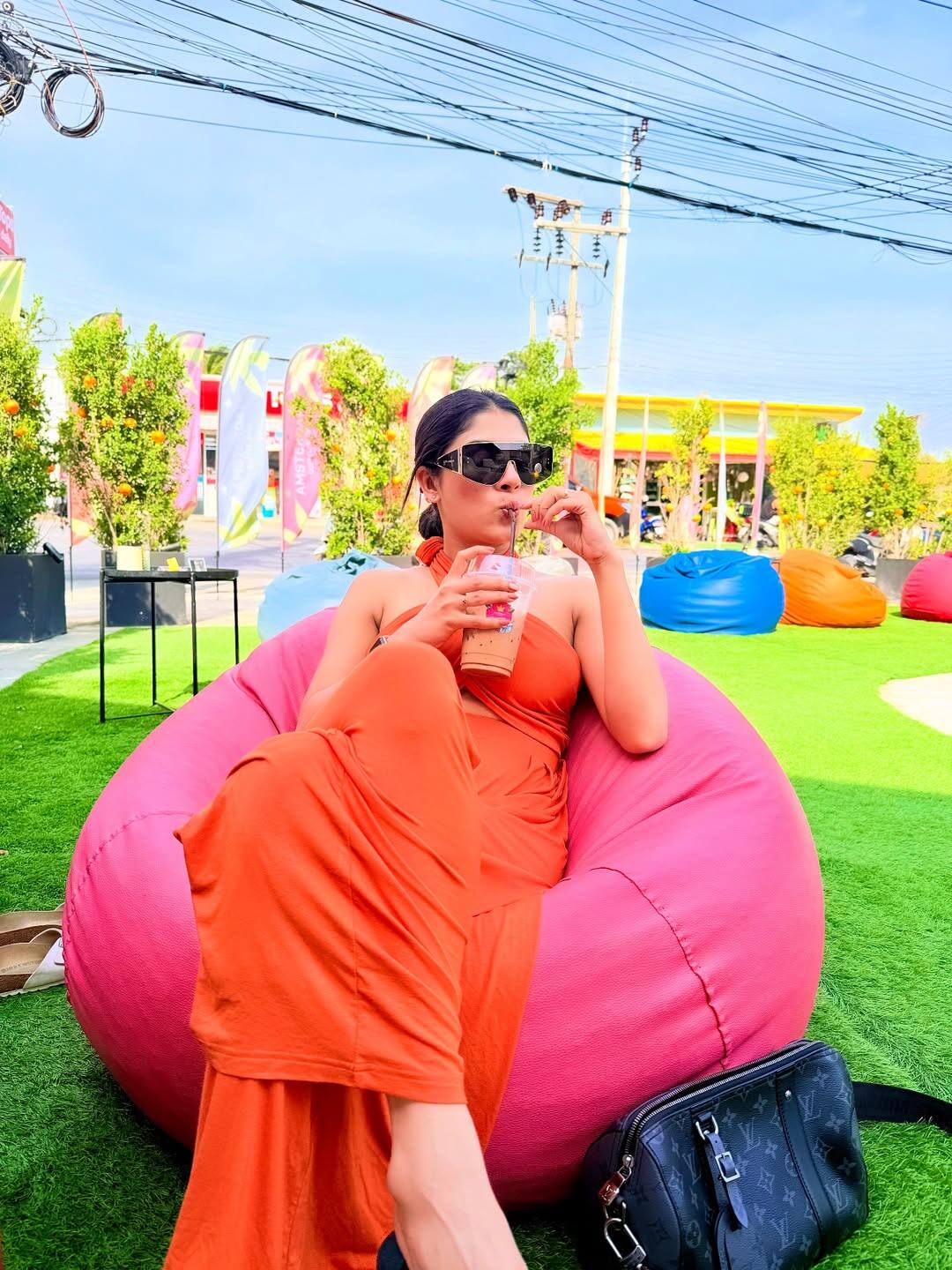 Adrija is seen wearing a trendy and glamorous outfit in her latest pictures, which gives a glimpse of her stylish fashion sense.