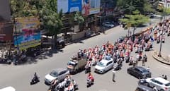 Nashik News: नाशिक धर्मांतर प्रकरणाच्या निषेधार्थ हिंदुत्ववादी संघटना आक्रमक, रणरणत्या उन्हात रणरागिणींची बाईक रॅली, PHOTO
