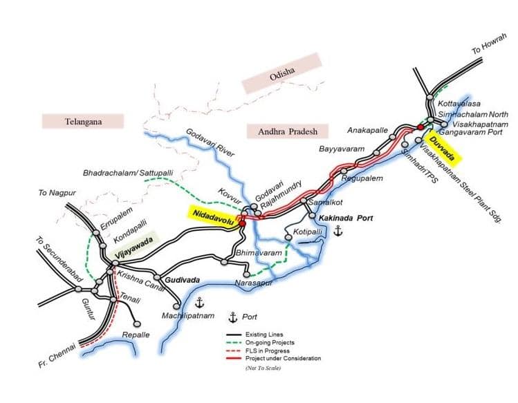 Nidadavolu - Duvvada Railway Line: ఏపీకి కేంద్రం గుడ్ న్యూస్.. నిడదవోలు - దువ్వాడ మధ్య 10వేల కోట్లతో కొత్త రైల్వే లైన్