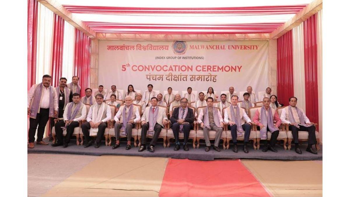 Malwanchal University Hosts 5th Convocation Ceremony; 285 Medical Graduates Conferred Degrees