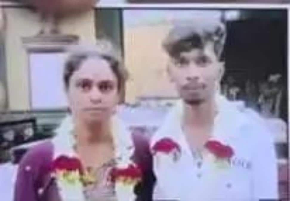 காதலாக மாறிய கோவில் பழக்கம் ; 37 வயது பெண்ணுடன் 22 வயது இளைஞர் திருமணம் !!