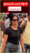 Mamitha Baiju at Hyderabad Airport