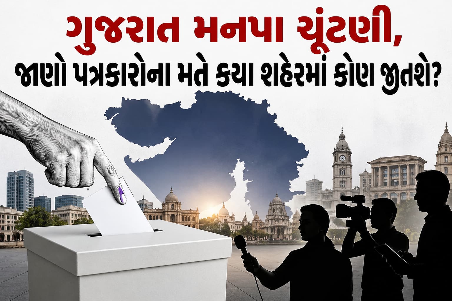 गुजरात नगर निगम चुनाव 48.62 प्रतिशत वोटिंग बड़ा अपडेट