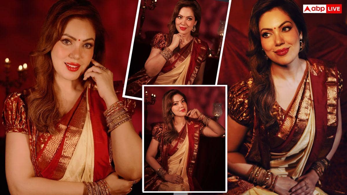 खुले बाल, बिंदी और रेड लिपस्टिक, साड़ी में TMKOC की बबीता जी का दिखा दिलकश अंदाज, नहीं हटेगी नजर!