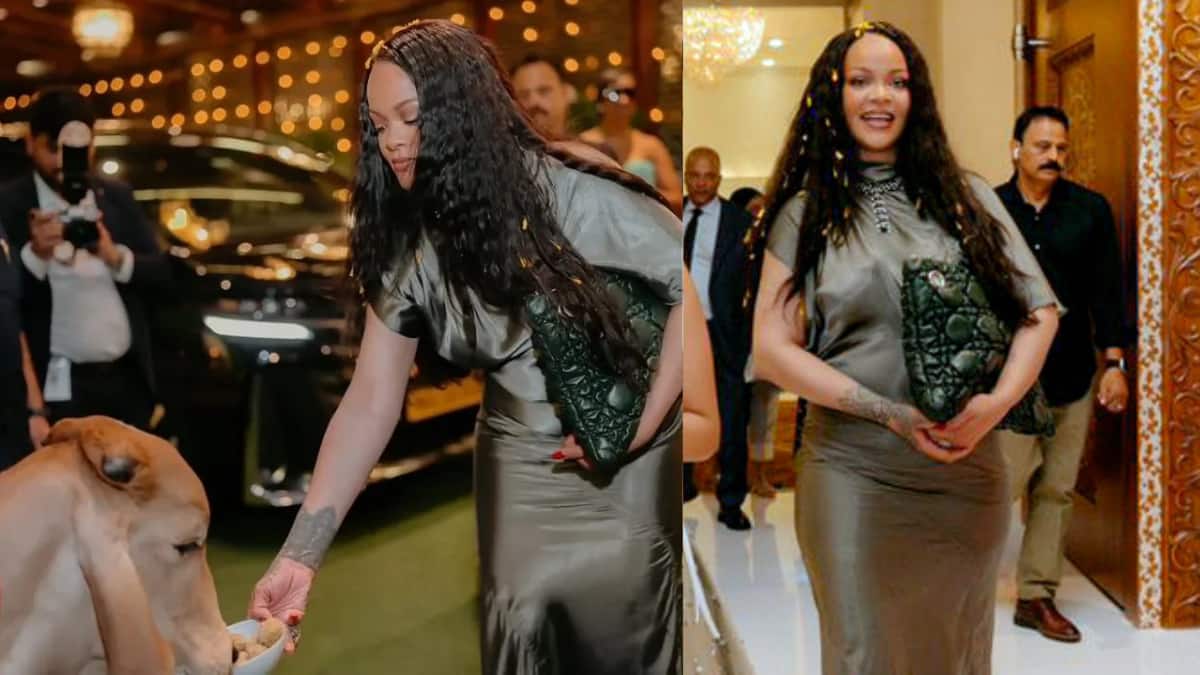 ‘Irony Died Infinite Deaths’: Rihanna Faces Internet’s Ire For Feeding Cow While Carrying Calfskin Dior Bag