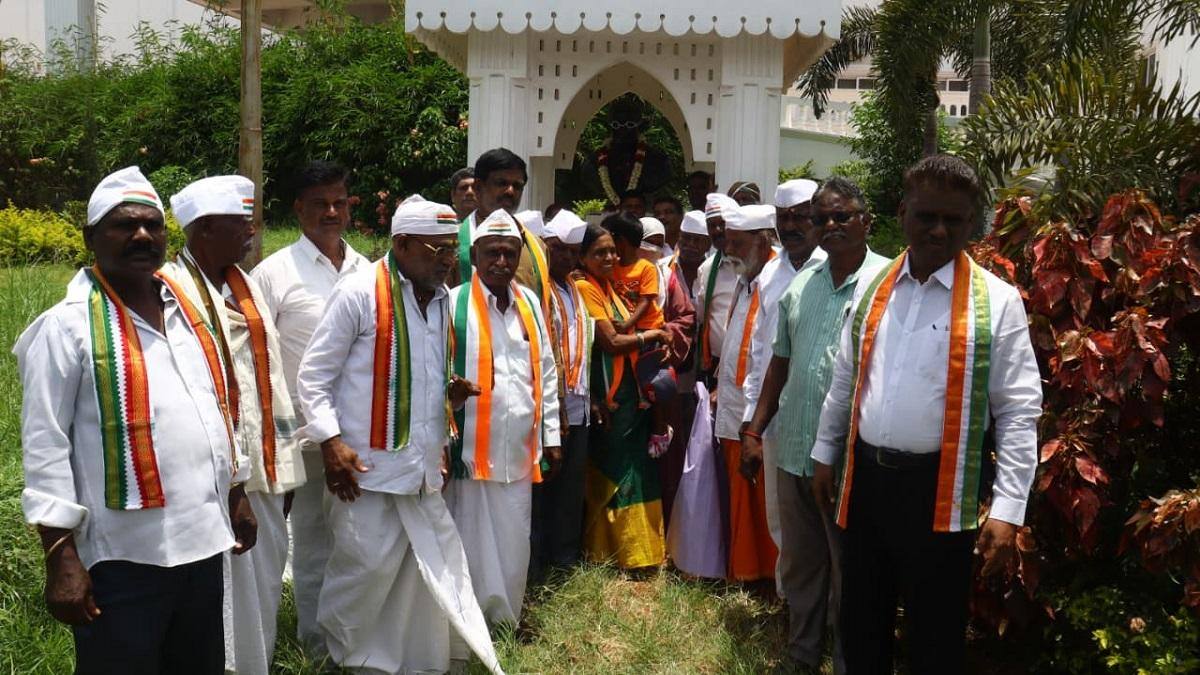 உப்பு சத்தியாகிரக நினைவூட்டல்: தஞ்சையில் யாத்திரை குழுவுக்கு உற்சாக வரவேற்பு