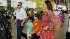 ABP Live Celeb Spotted: Kareena Kapoor, Saif Ali Khan Serve Effortless Airport Looks With Kids