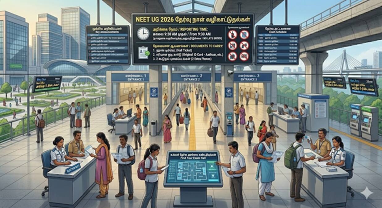 NEET UG 2026: நீட் தேர்வு இன்று; மையத்திற்கு எடுத்துச்செல்ல வேண்டிய ஆவணங்கள், நேரம், கட்டுப்பாடு, விதிகள்- முழு விவரம்