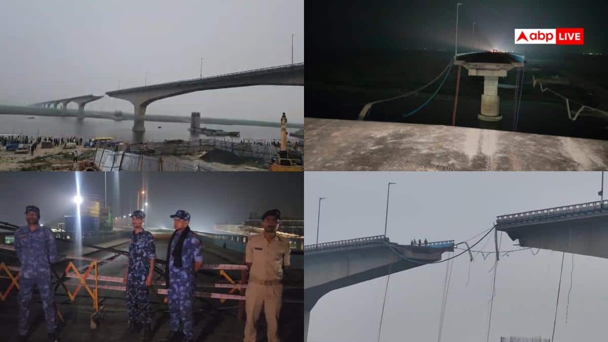 देखते ही देखते गंगा में समा गया भागलपुर विक्रमशिला पुल का हिस्सा, सामने आई भयानक तस्वीरें