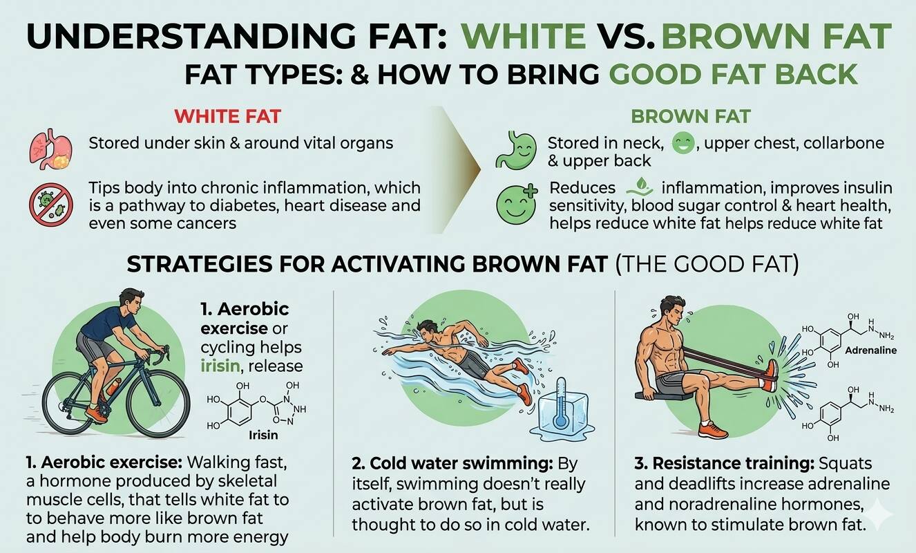 White Fat Vs Brown Fat: क्या हर तरह का फैट होता है बुरा? जानें मोटापा और बीमारियों का असली कनेक्शन