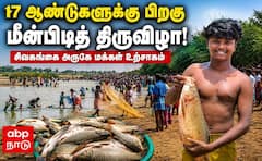 Sivagangai ; 17 ஆண்டுகளுக்கு பின் அரங்கேறிய மீன்பிடித் திருவிழா... கிராம மக்கள் உற்சாகம் !