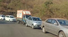मुंबई गोवा महामार्गावरील संगमेश्वरमध्ये मोठी वाहतूक कोंडी, वाहनांच्या लांबच लांब रांगा