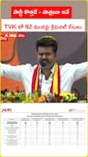 TVK లో 92 మందిపై క్రిమినల్‌ కేసులు..