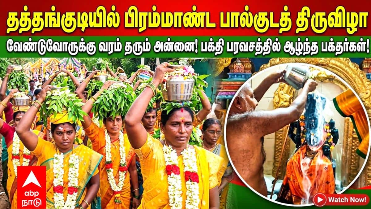 வேண்டுவோருக்கு வரம் தரும் அன்னை! தத்தங்குடியில் பிரம்மாண்ட பால்குடத் திருவிழா - பக்தி பரவசத்தில் ஆழ்ந்த பக்தர்கள்!