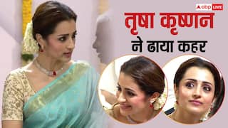 बालों में गजरा, माथे पर बिंदी, थलपति विजय के शपथ ग्रहण समारोह में तृषा कृष्णन का दिखा रॉयल अंदाज